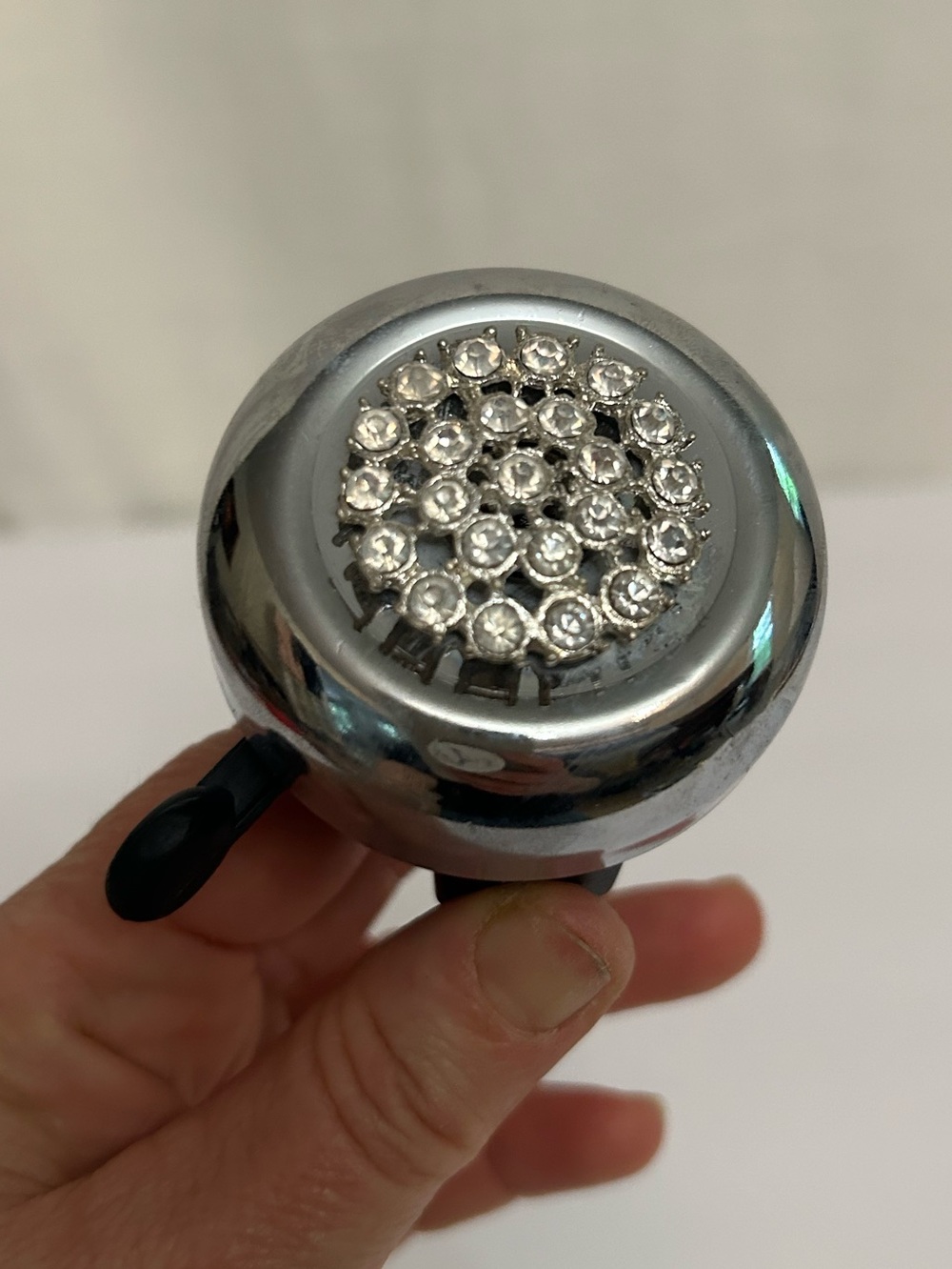 Bike‎ Bell NWT With Upcycled Sparkle Bling Crystal Metal Circular Piece
